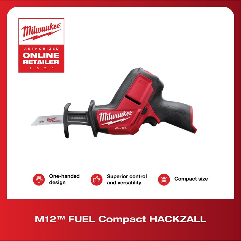 Milwaukee M12 FUEL Hackzall - Tanpa Baterai
