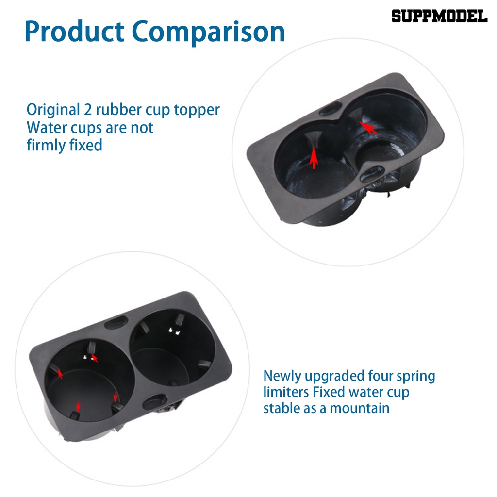 [SM Otomatis] Water Cup Holder Firmly Fix Spring Limiter Simple Instalasi Mudah Dibersihkan Stabil Debris Box ABS Car Armrest Cup Holder Untuk Magotan Model Lama B6/B7