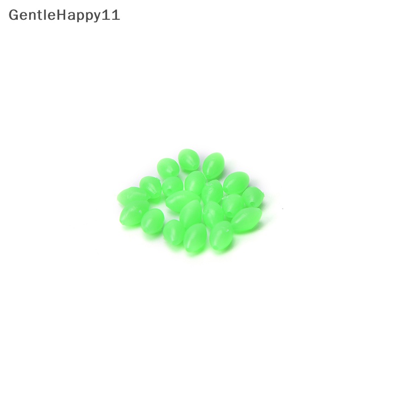 Gentlehappy 100X Glow Beads Rigs Membuat Manik-Manik Memancing Bercahaya Lembut Berbentuk Oval 5mm/8mm/10mm id