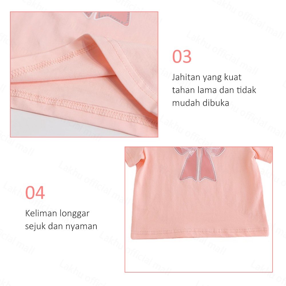 Lakhu Baju Kaos Anak Perempuan Lucu T Shirt Anak Perempuan Kaos Anak Motif Dasi