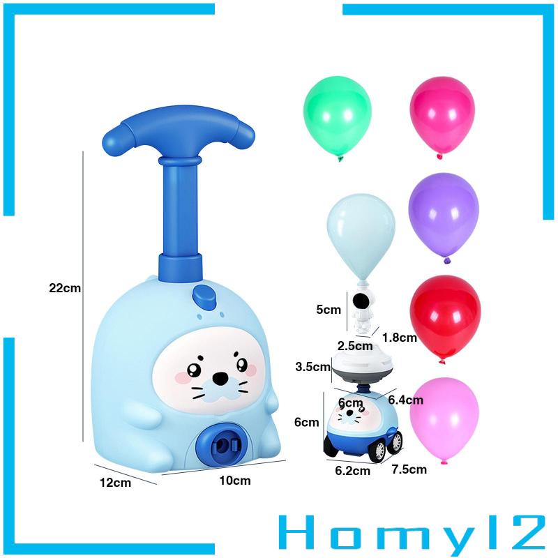 [HOMYL2] Balloon Launcher Powered Car Dengan 6balon Mainan Peluncur Balon Anak