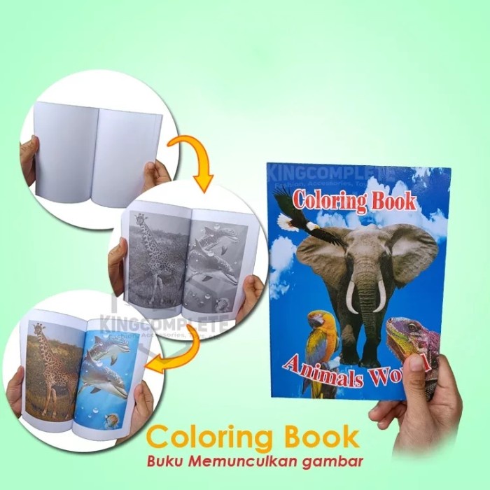 [LS] Mainan sulap anak Buku Magic colouring / sulap buku ajaib mewarnai