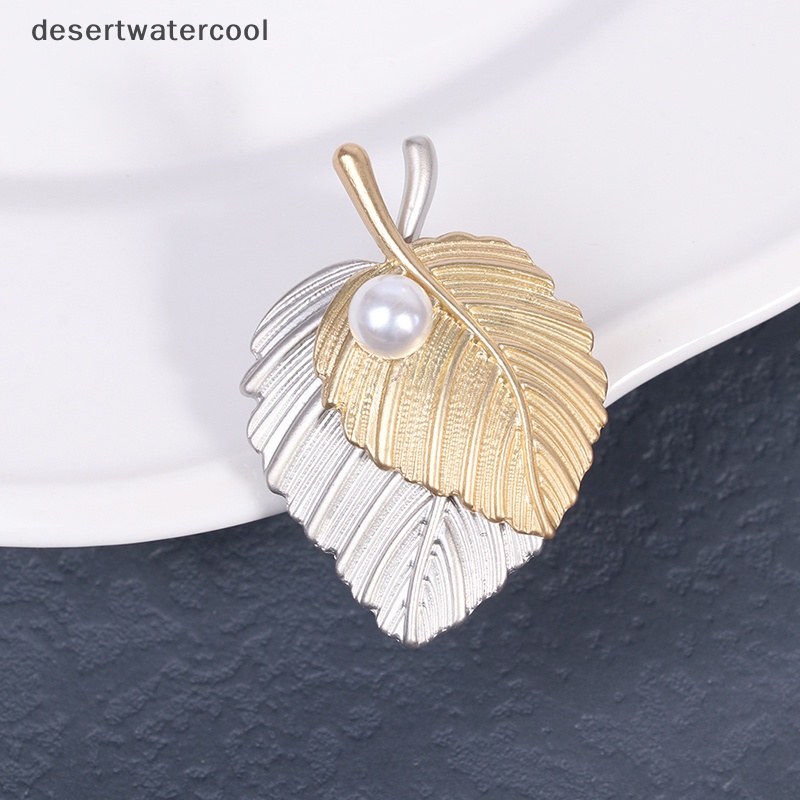 Deid Maple Leaf Bros Logam Vintage Wanita Gadis Menawan Indah Kerah Lapel Pin Fashion Perhiasan Hadiah Aksesoris Pakaian Pesta Martijn