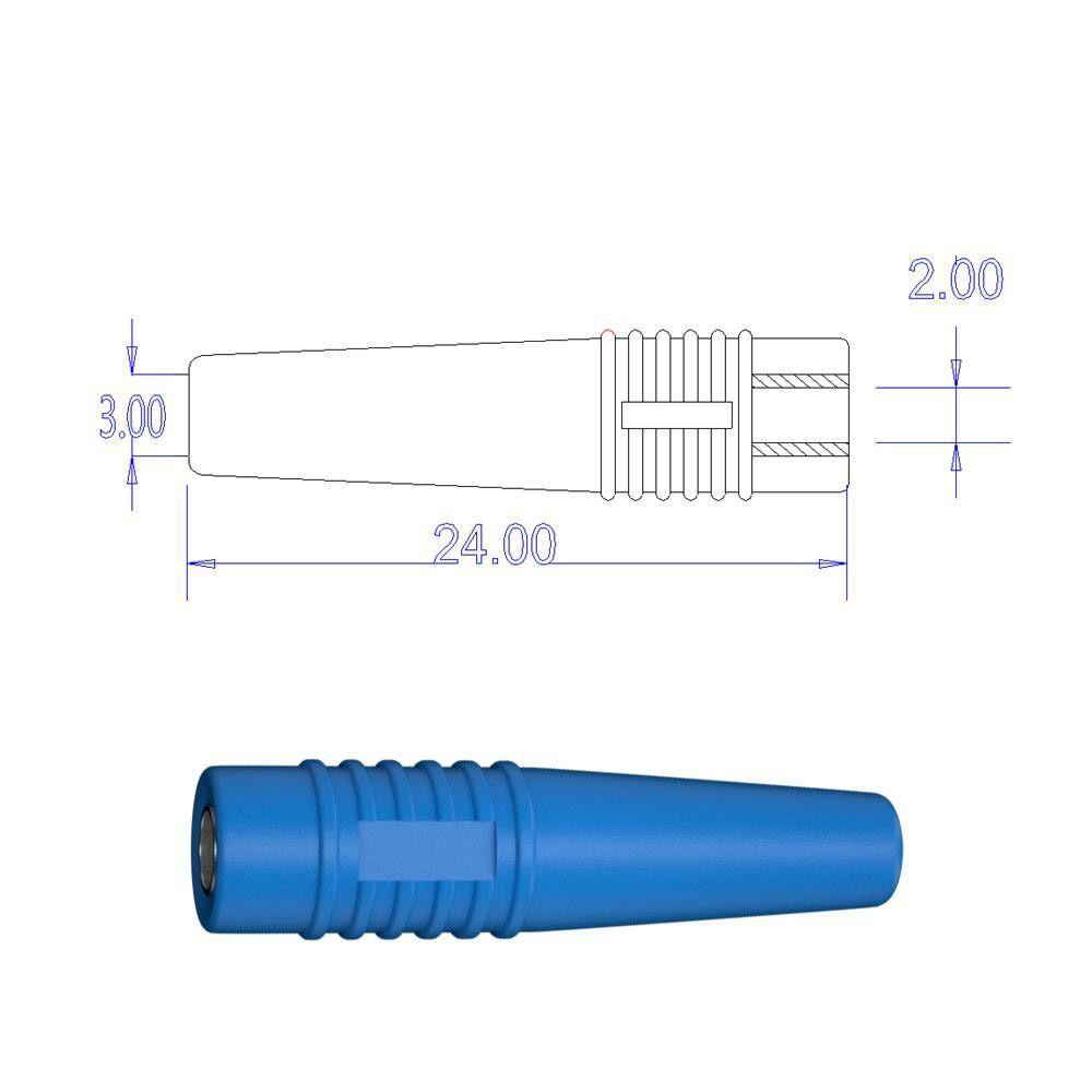 TOP Steker Pisang Sambungan Kabel Listrik Terminal Kabel Test Steker 4MM Banana Plug