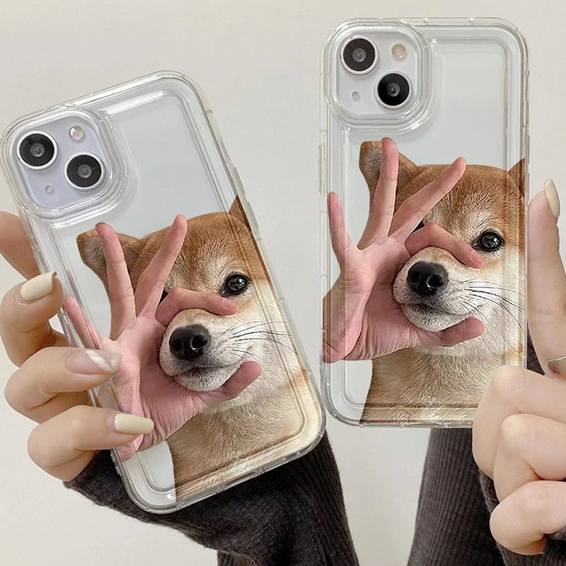 Case Anjing Lucu Untuk Samsung A12 A10 A10S A14 A13 A11 A31 EU A51 A52 A52S A50 A50S A30S A32 A33 A03 A22 A23 A71 A73 A02 A03 S22 S23 Plus Ultra FE Airbag Shockproof Cover