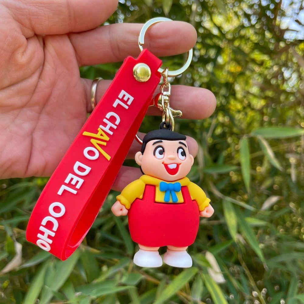 AUGUSTINA Malam Funkin Gantungan Kunci Kreatif Aksesori Gantung Kawaii Earphone Case El Chavo Del Ocho Untuk Anak Ransel Dekorasi