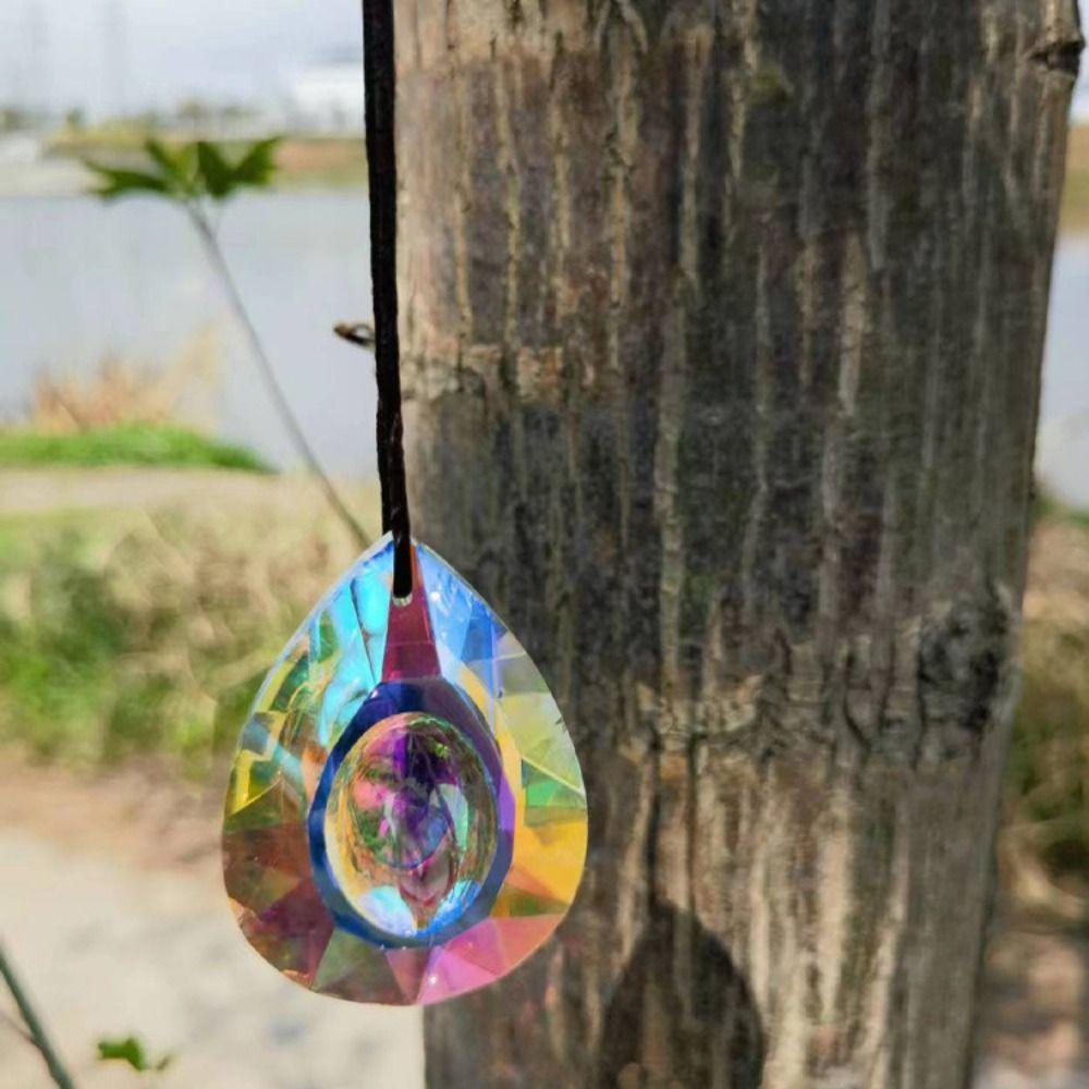 [Elegan] Sun Catcher AB Warna Berkualitas Tinggi Prisma Taman Gantung Pernikahan Pelangi Pembuat Dekorasi Rumah Mobil Liontin