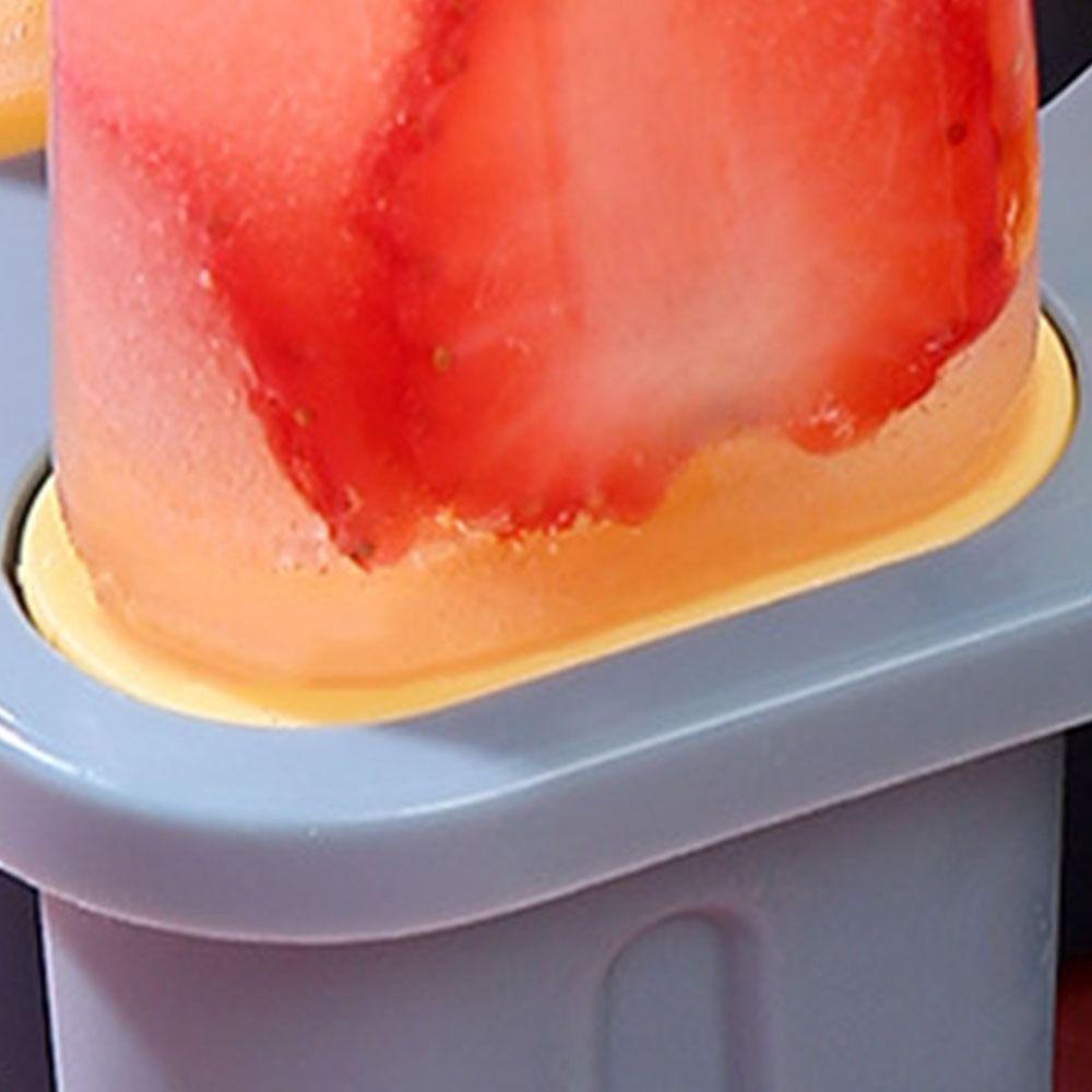 [Elegan] Cetakan Es Krim Food-Grade Homemade Dengan Stik Plastik Dengan Tutup Bar Pembuat Es Pop Anak