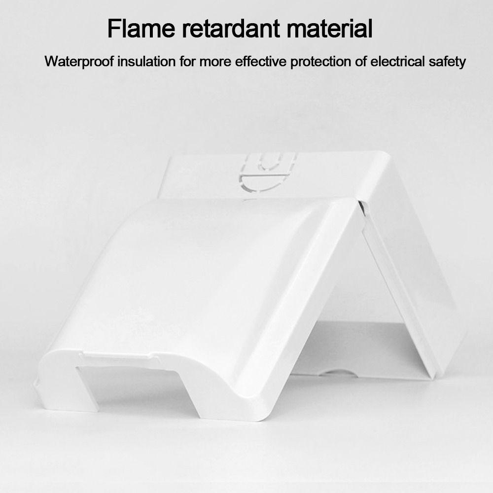 Populer 1Pcs Saklar Penutup Pelindung Perlengkapan Stop Kontak Kamar Mandi Kotak Anti Cipratan Stop Kontak Perlindungan Yang Dipasang Di Dinding