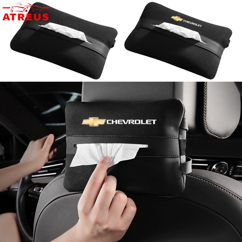 Chevrolet Car Tissue Storage Bag Car Seat Armrest Box Kotak Handuk Kertas Untuk Chevrolet Spin Orlando Captiva Lova Zafira Trax Colorado Aveo Spark