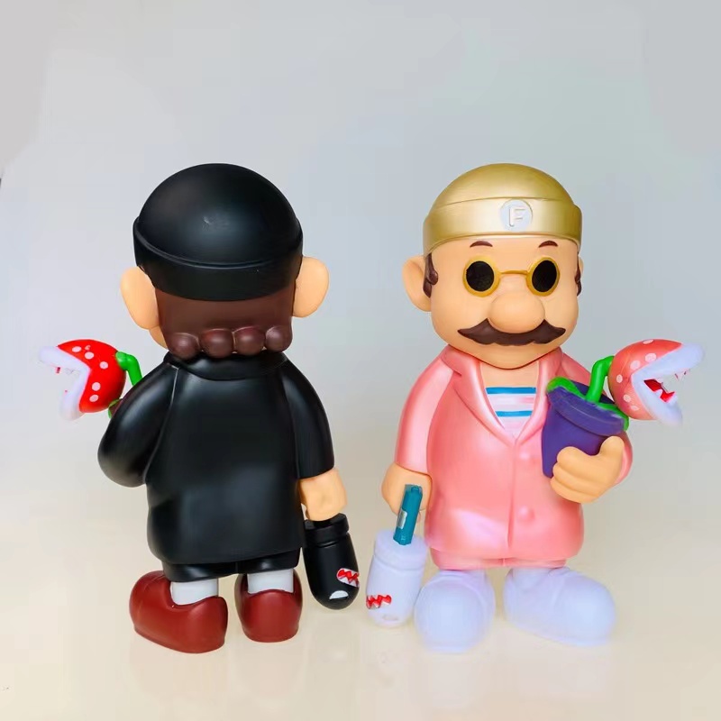 Mainan Boneka Model Action Figure Super Mario Cosplay Leon The Professional Untuk Dekorasi Meja Kreatif Anak