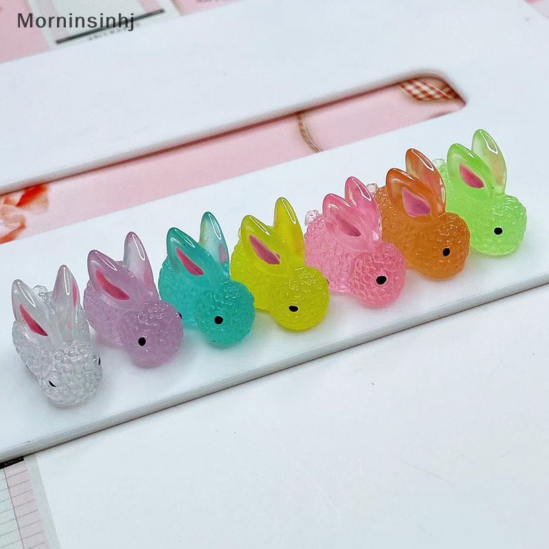 Mornin 5pcs Noctilucent Rabbit Botol Es Dekorasi Kreatif Figure Ornamen Miniatur id