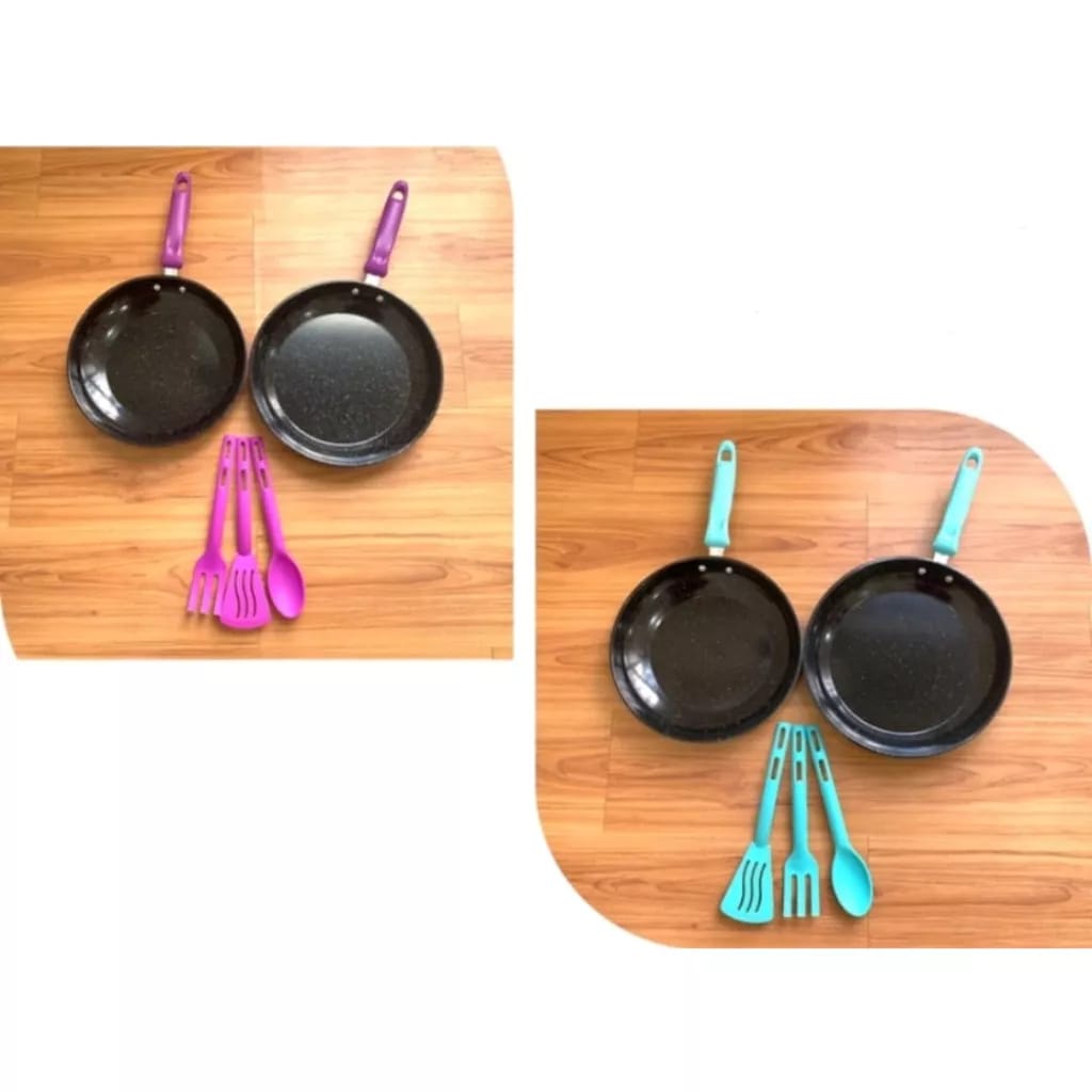 COD Joy KTB Teflon Marble Set KD1 Teflon 5 Set Fry Pan Marble SQRS