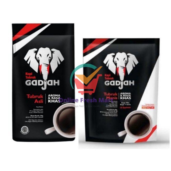 

Gadjah Kopi Tubruk original + gula bag sachet instan - Online Fresh Mart Denpasar