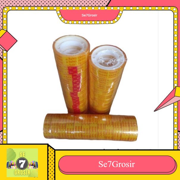 

Berkualitas isolasi bening kecil HOKI TAPE 1 slop (12 roll) / isolasi stationary kecil / isolasi bening kecil / perekat / isolasi nachi / isolasi bening nachi kecil Berkualitas (Bisa Dijual Kembali)