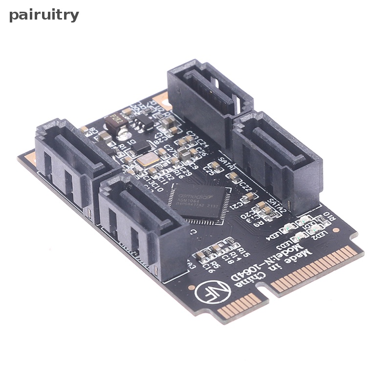 Prt Add On Kartu Mini PCI-E PCI Express Ke 4port SATA 3.0 Converter SSD HDD SATA3 PRT