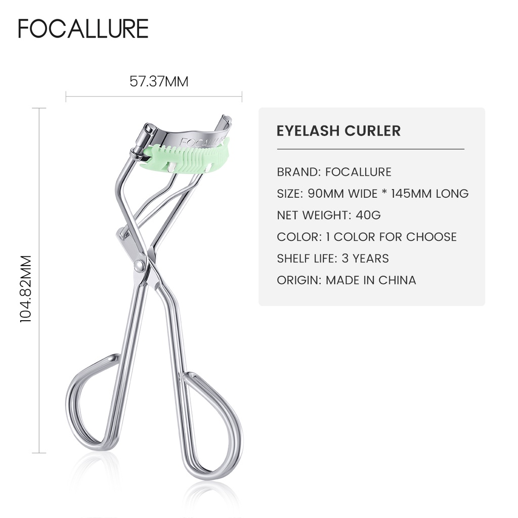 Focallure Penjepit Bulu Mata Warping Comb Eyelash Curler Lasting Curl Natural Effect Portable Eye Makeup Tool FA-T18