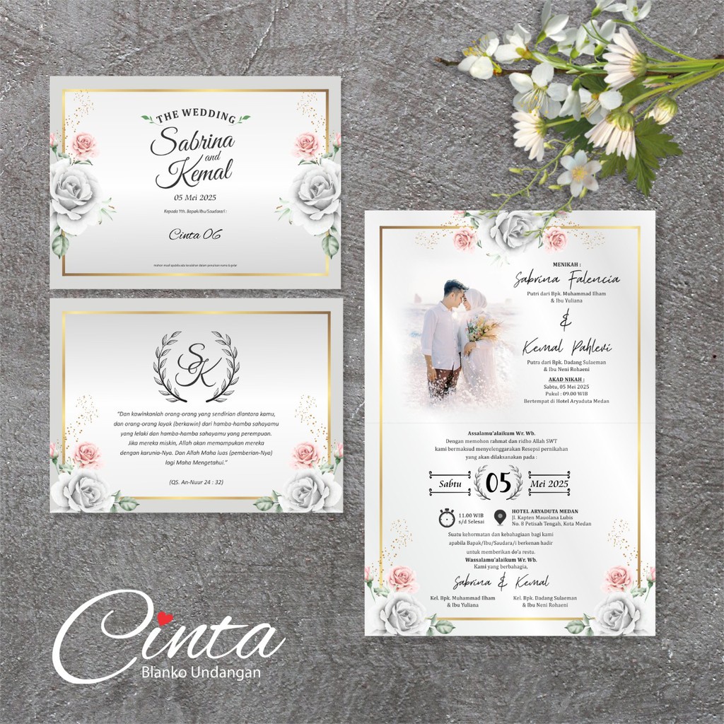 Cinta 06 Blanko Undangan | Blangko Undangan | Undangan Murah