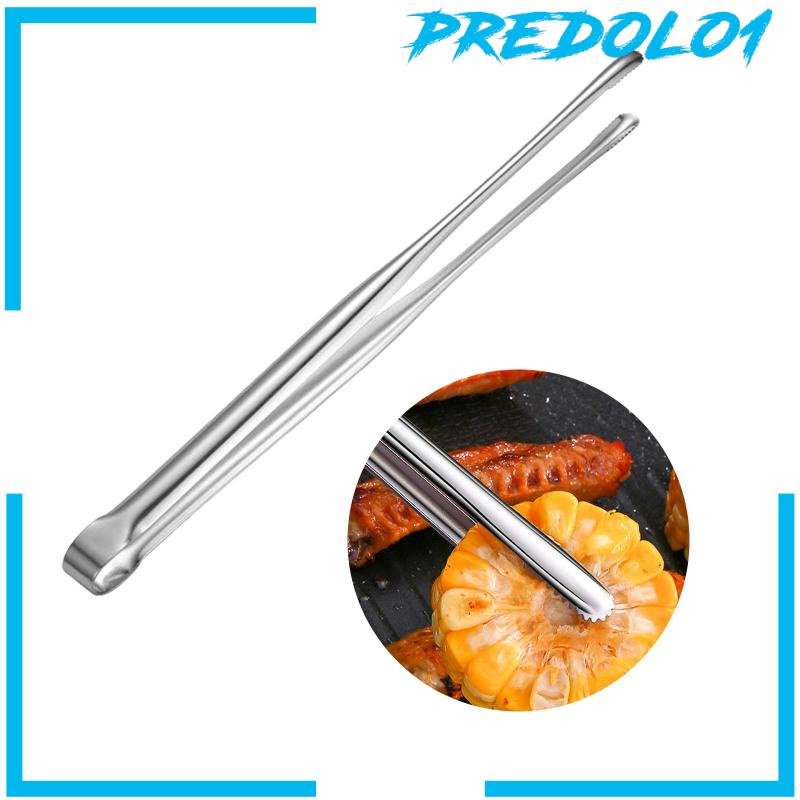 [Predolo1] Penjepit BBQ Makanan Penjepit Roti Klip Dengan Ujung Bergerigi Barbekyu Memanggang Tongs