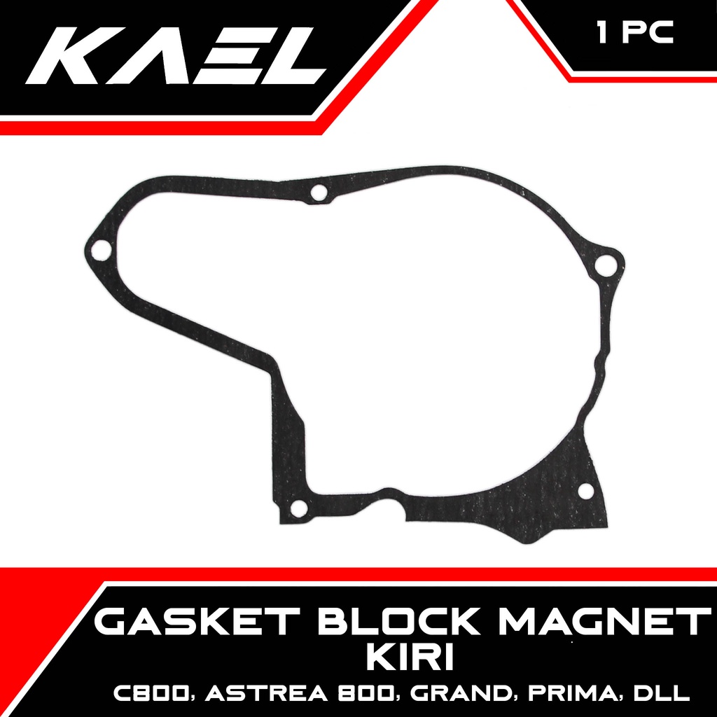 Gasket Block Magnet Kiri Grand &amp; Supra X Fit New S X &amp; Revo &amp; Astrea 800 &amp; C800 &amp; Prima &amp; Star &amp; Legenda &amp; Impressa Packing Paking Blok Magnit