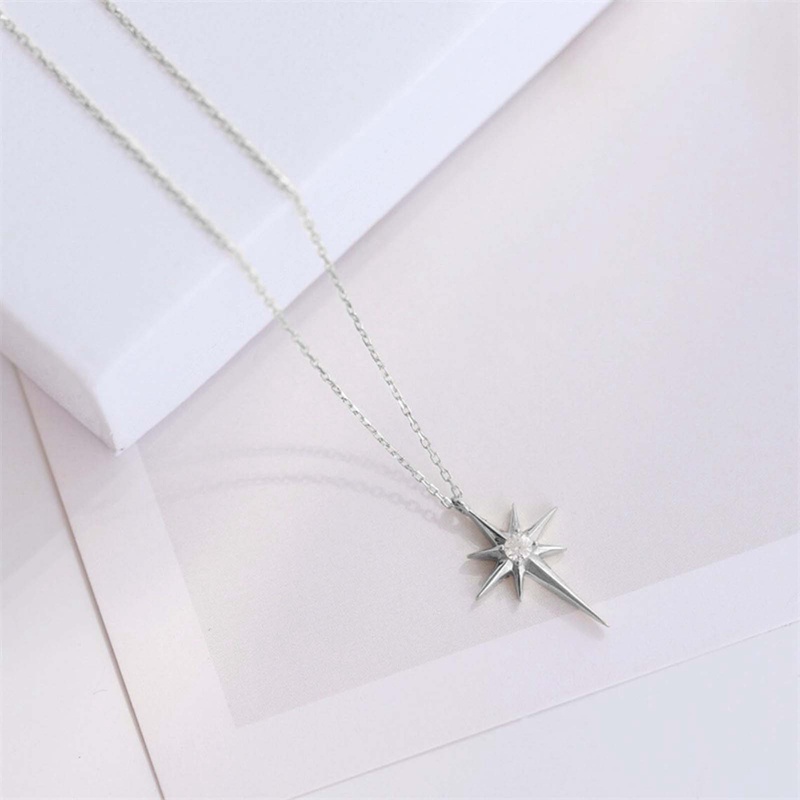 Delapan Awn Bintang Kalung Untuk Wanita Fashion Klavikula Rantai Choker Neacklaces Liontin Perhiasan Baru