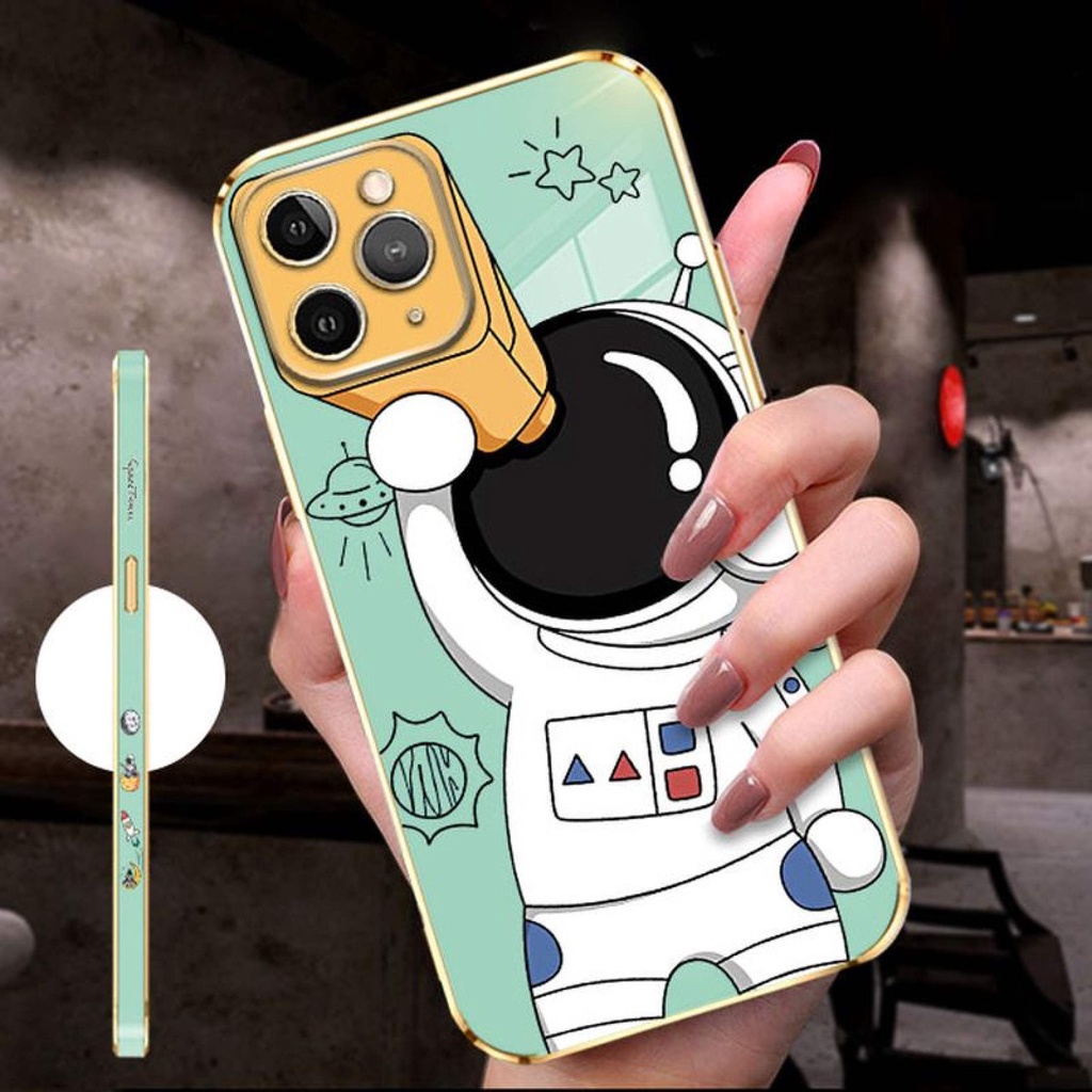 Cartoon Astronaut Phone Case for Vivo V11 V11PRO X21S V15 V15Pro V17 V20 V20SE V214G/5G/ V21S V235G 