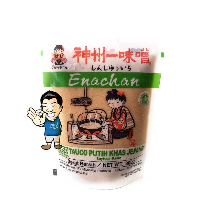 

Shinshuichi Enachan Shiro Miso Paste- Pasta Miso- Tauco Putih 300g