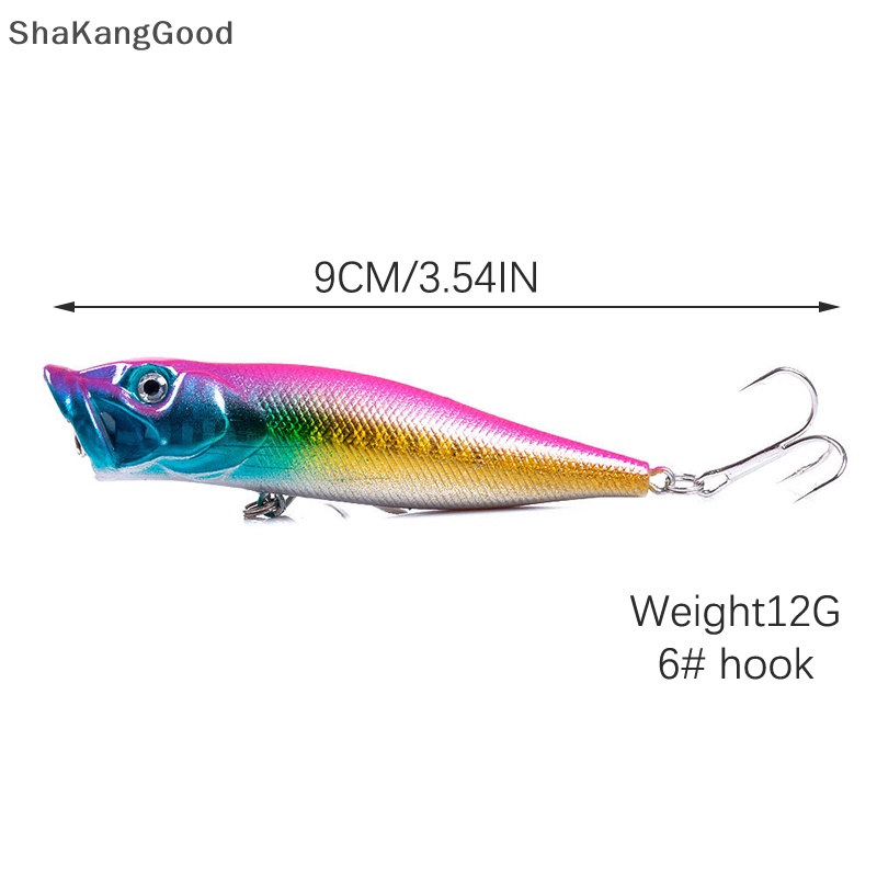 Skid 1pcs Big Fishing Lure Umpan Pancing Buatan Engkol Wobbler Kait Baja Karbon Tinggi Umpan Pancing SKK