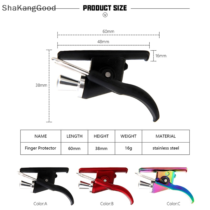 Skid 1PC Baru Breakaway Marine Fishing Launch Gun Clamp Tombol Jempol Surfing Casg Trigger Barrel Clip Alat Pelindung Jari Ikan SKK