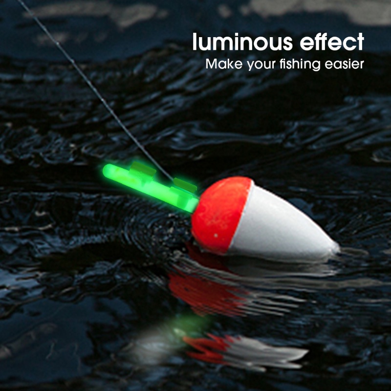 [Grosir] Snap On Fishing Fluorescent Rod/Tongkat Glow Pelampung Pancing Malam Luar Ruangan/Universal Fishing Rod Marking Luminous Rod/Aksesoris Bantu Lampu Pancing Portabel/