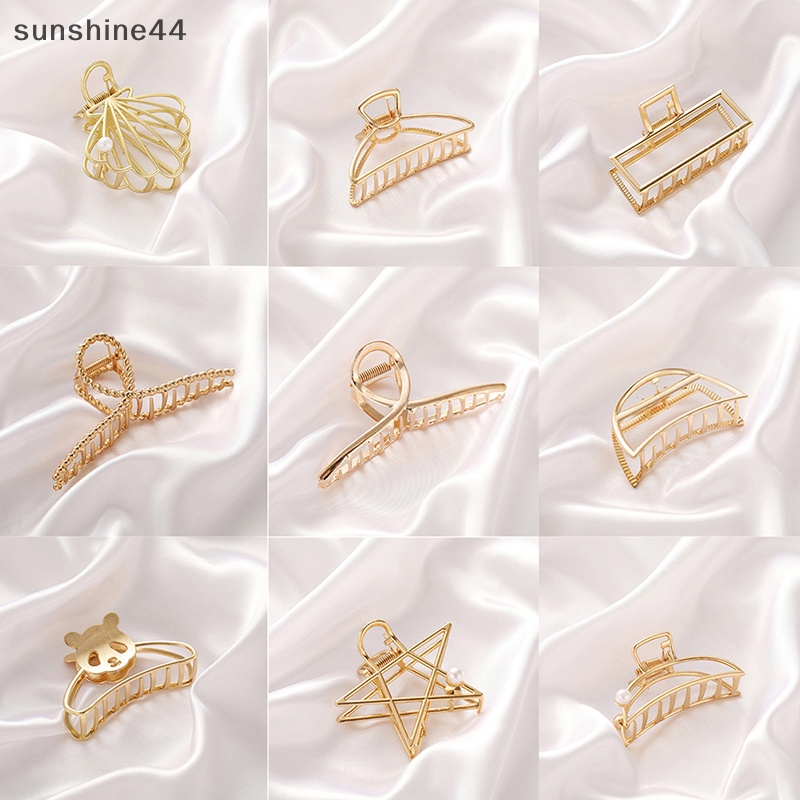 Sunshine 27emas Jepit Rambut Non-Slip Hair Pin Kuat Pegang Hair Claw Clips Untuk Wanita Perempuan ID