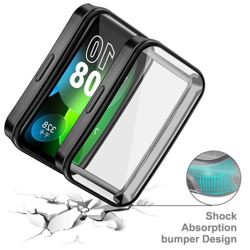 Case Pelindung Layar Untuk Huawei band8 Full Coverage Bumper Soft TPU Pelindung Case Cover Untuk Huawei band8 Aksesoris