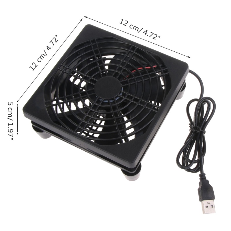 Cre Kipas Angin 120mm Dengan 1speed 5V USB Powered 120mm Case Fan 1400PRM Gaming PC Fan Kipas Pendingin Portable Cocok Untuk Tablet