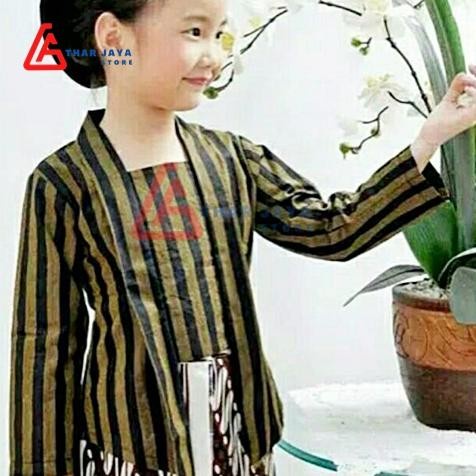Kebaya anak | Lurik wanita | Baju adat anak perempuan | Baju adat jawa - Baju Saja, M