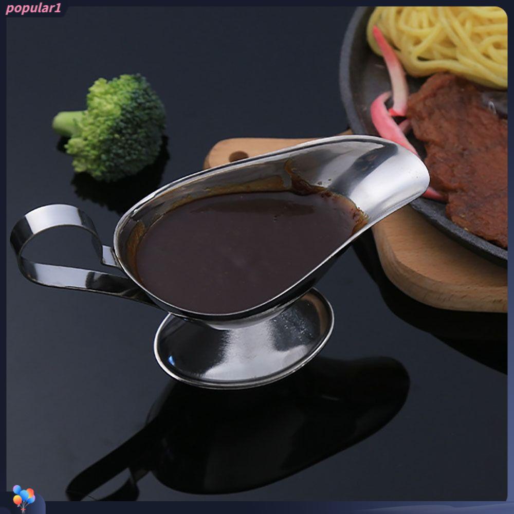 Populer Tempat Makan Kuah Boat Sauce 8oz Gelas Saus Stainless Steel Metal Restoran