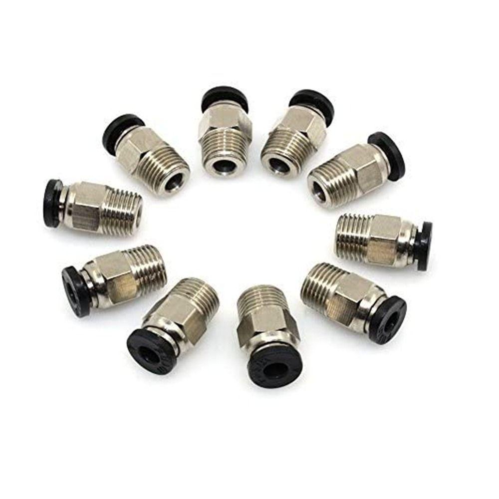 TOP 10pcs PC4-M10 SET Konektor Pneumatik Banyak Digunakan Mudah Dihubungkan Fitting Bowden Tube Coupler Untuk V6 Bowden Extruder