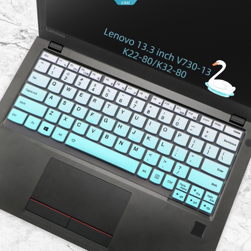 1pc Komputer Nyaman Lembut Penutup Keyboard Film Pelindung Silikon Untuk Lenovo 13.3 Inch V730-13 K22-80/K32-80 Film Keyboard Tahan Debu [ZK]