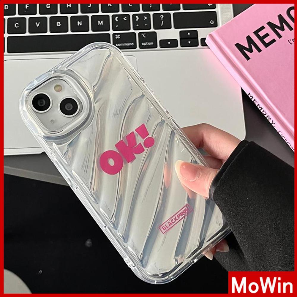 Case iPhone 14 Pro Max iPhone Case Laser Reflektif Bening Phone Case TPU Soft Case Airbag Tahan Guncangan Kata-kata Bahasa Inggris Sederhana Kompatibel dengan iPhone 13 Pro Max 12 Pro Max 11 Xr X Max 7