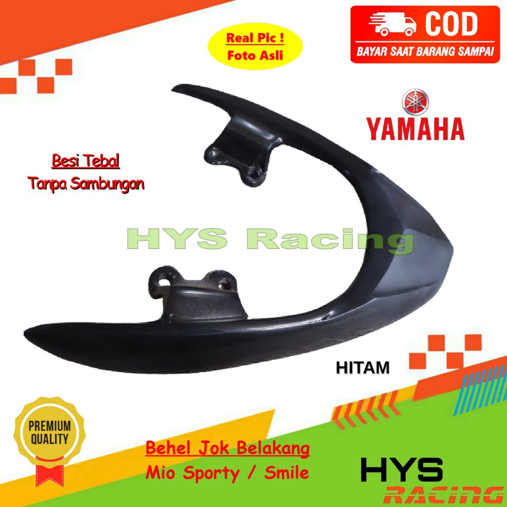 HYC Behel Belakang Mio Sporty / Mio Smile Lama - Begel Planger Sandaran Jok Bahan Besi Tebal - Promo