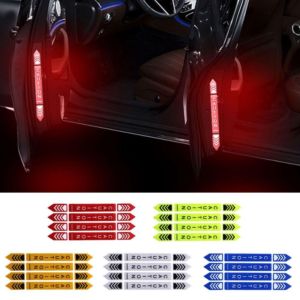 TOP 12pcs Stiker Reflektif Mobil Universal Self-adhesive Luminous Sign Tape