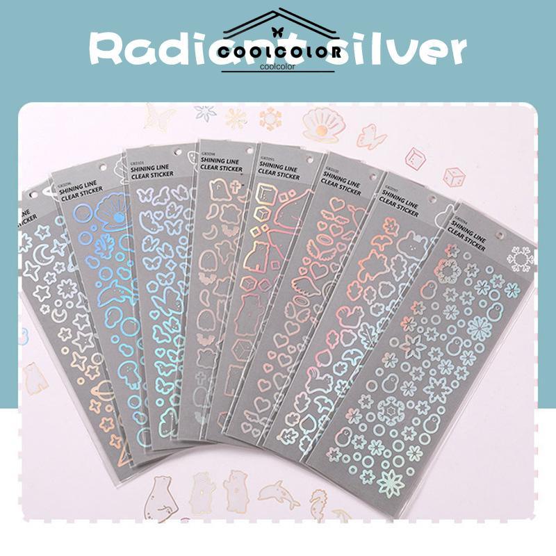COD  Stiker Laser Untuk Casing Ponsel Transparan dan Mug Dekorasi DIY untuk album buku pegangan dan 