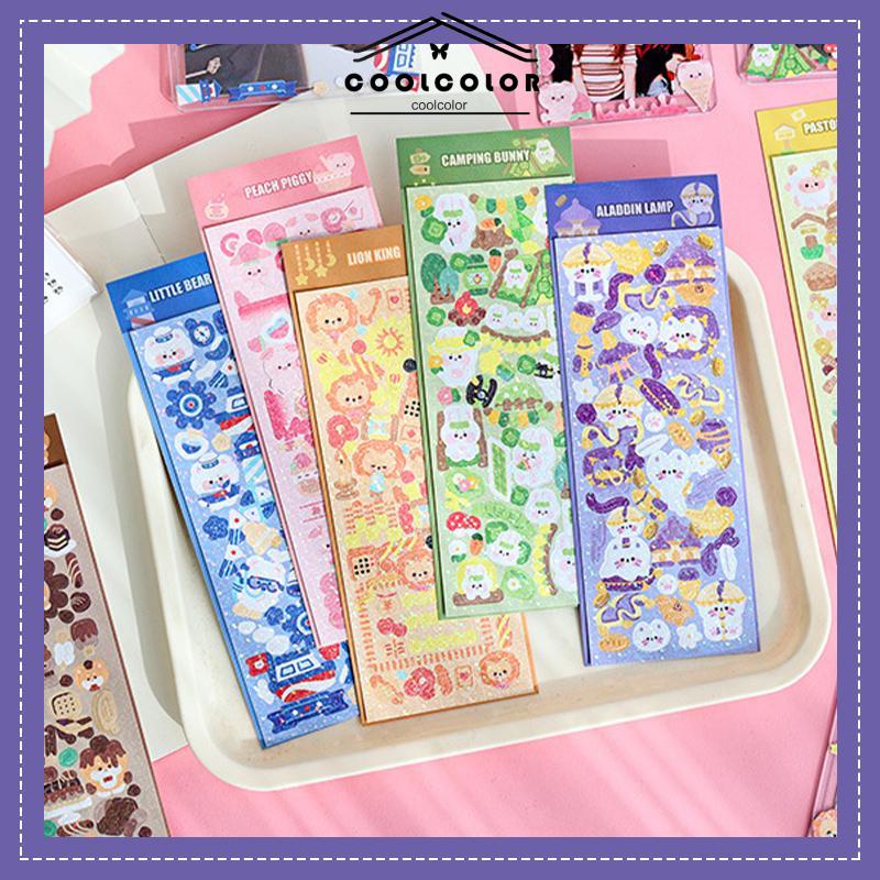 COD❤️Stiker Lucu Anak Perempuan Buku Pegangan Bahan Stiker Hadiah Indah- cl