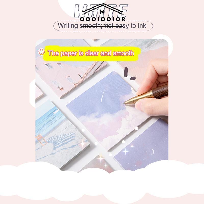 COD❤️Ins Sticky Note Girls Heart Cute Sticky Note Style Student Stationery Sticky Notes Minimalis- cl