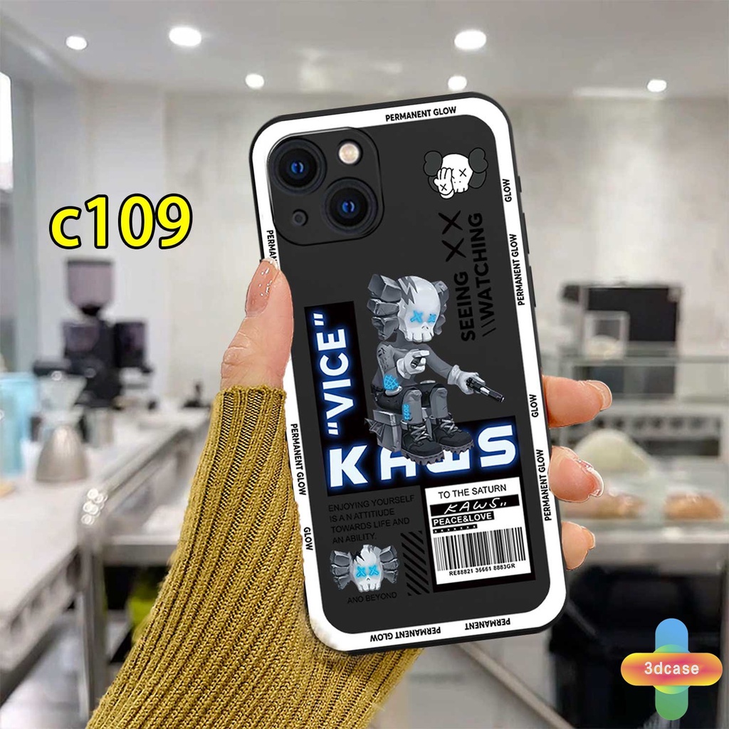 Compatible For Case IPhone 11 12 13 PRO MAX 6 7 6S 8 Plus X XR XS MAX 11 12 13 mini Se 2020 6SPlus 7Plus 6Plus 8Plus XSMAX A15 A16 A9 A5 A7 A5S Y12 Y20 Y15S Ins KAWS Camera Lens Protection Case