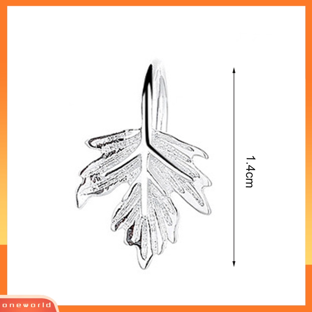 [WOD] 1pc Klip Telinga Tanpa Sakit Non-Piercing Geometris Kilau Terang All-match Hadiah Hias Wanita Gadis Maple Leaf Ear Cuff Fashion Perhiasan Untuk Pacaran