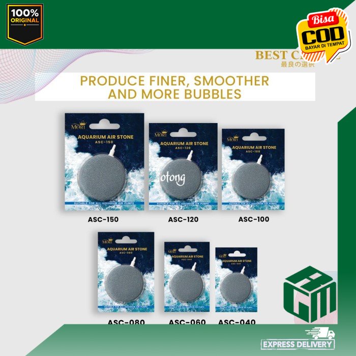 MORI Airstone ASC Batu Aerator Oksigen Aquarium - ASC 40
