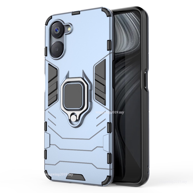 Shockproof Armor Case Untuk Realme V20 Cases Stand Holder Mobil Magnetik Ponsel Penutup Belakang Untuk OPPO Realme V20 Fundas