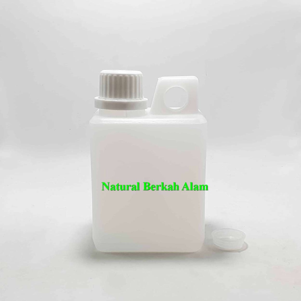 Jerigen 0,5 Liter Kotak Natural Hdpe / Jerigen Plastik 500 ml / Jerigen 500 ml Pendek / Jerigen Sege