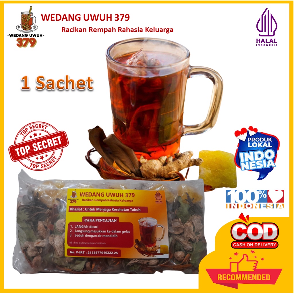 

(1 Sachet) Wedang Uwuh Premium Rempah Asli Indonesia