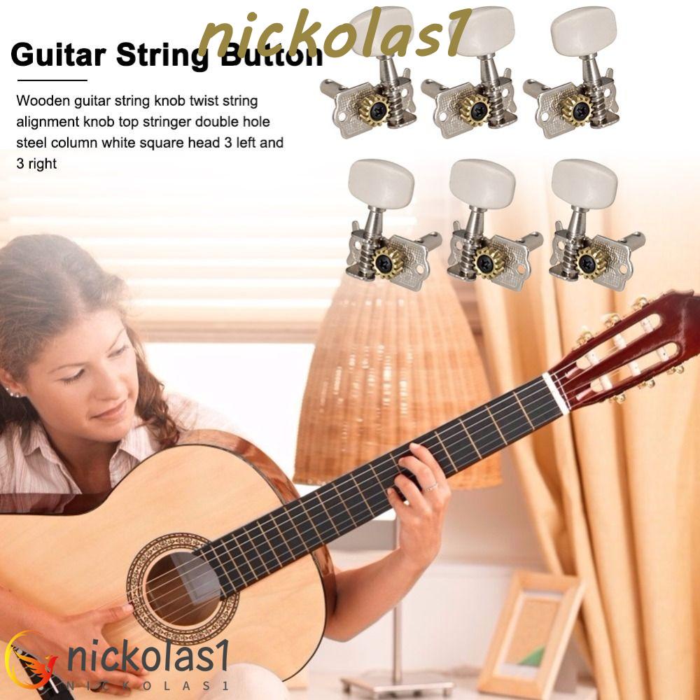 Nickolas1 Pasak Tuner Gitar Akustik Tombol Oval Akustik Folk Tuners Keys Tuning Knob String Axis Upper Winding Mechanism Bagian Gitar Tombol Senar Gitar